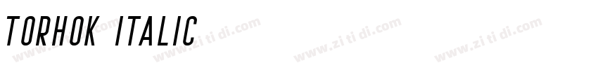 Torhok Italic字体转换